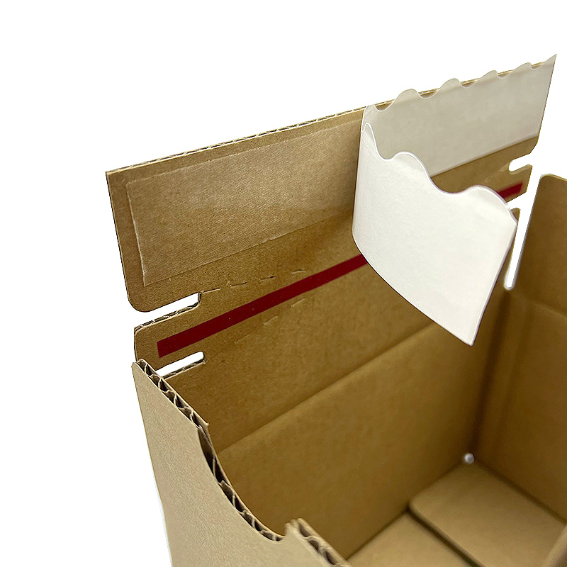 包裝材料（紙皮箱）-免膠帶拉鏈箱-訂製紙箱
